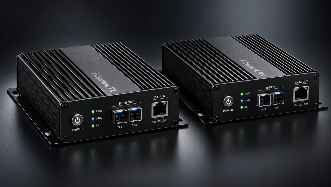 PETELMS Fiberlink transmitter and receiver units